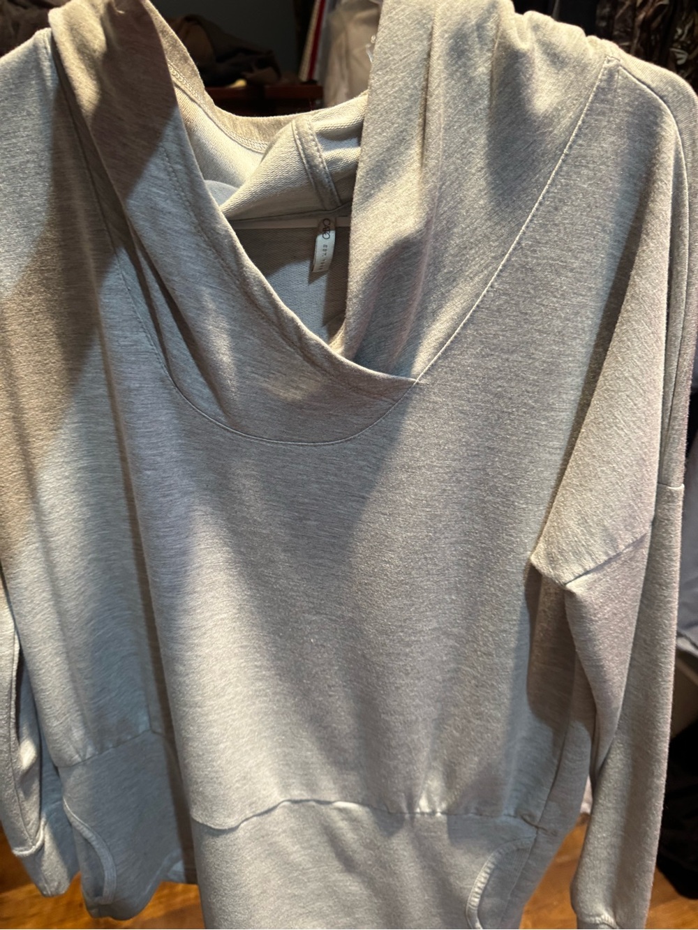 Cato Light Gray Hooded Pullover Sweatshirt